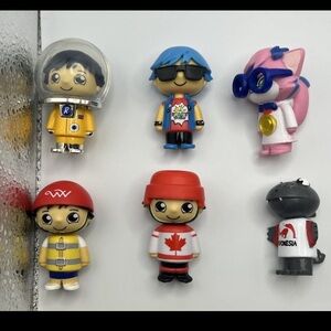 Ryan’s World Lot Set of 6 Mini Figures 2" Ryan Lexa Gus Space Collectible